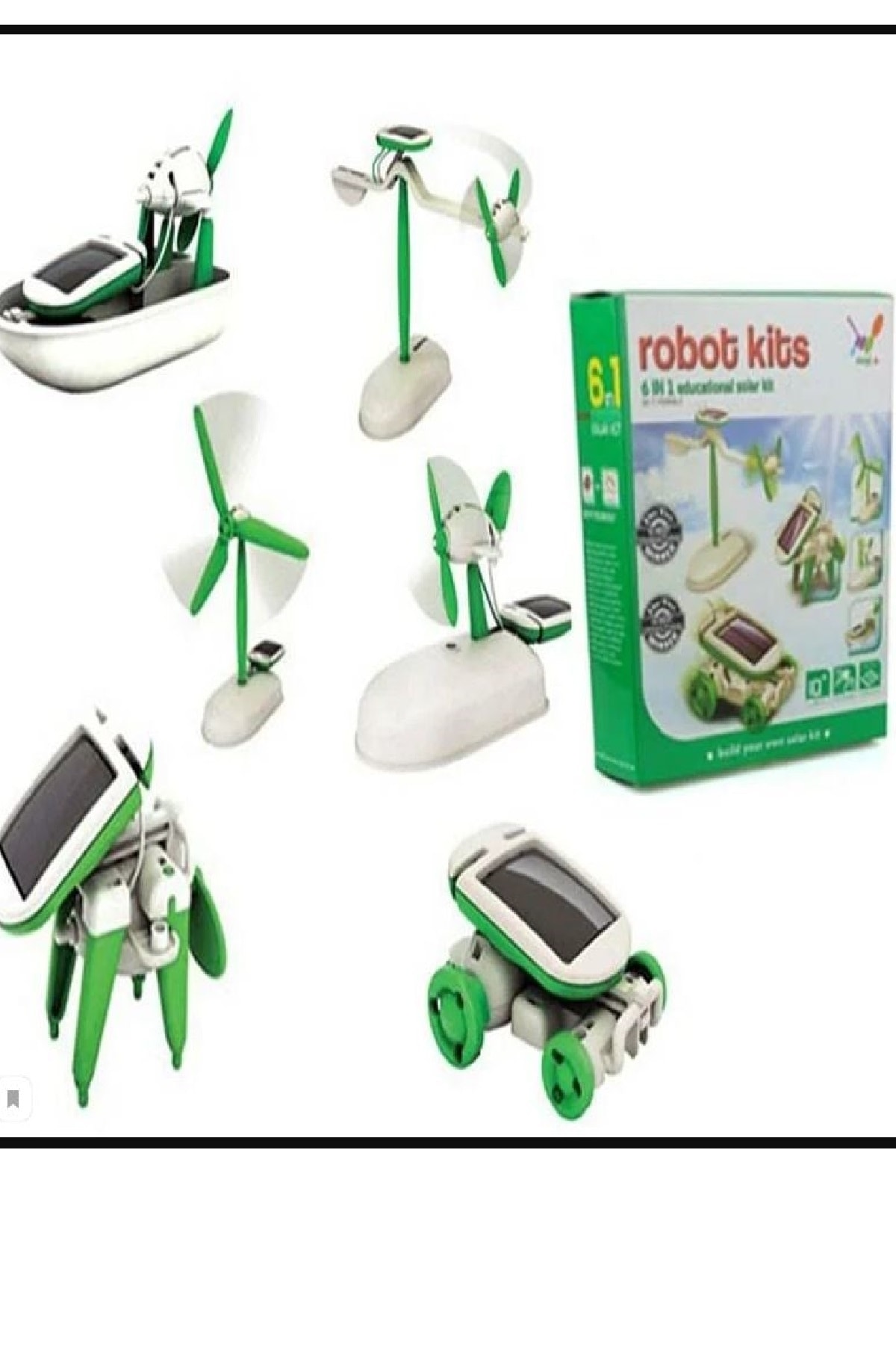 RELATOS Güneş Enerjisiyle Çalışan Hareketli Robot Yapma Seti Solar