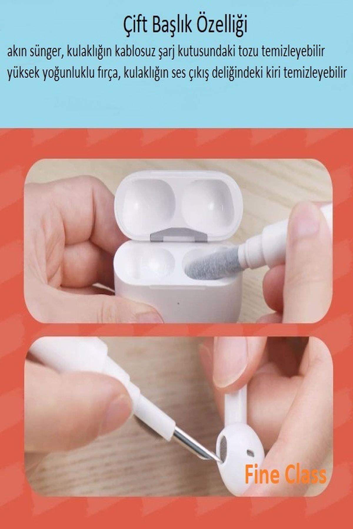 fine class-Bluetooth Headphone And Computer Cleaning Pen, Multi-Functional 5 In 1 Pen Kit 2