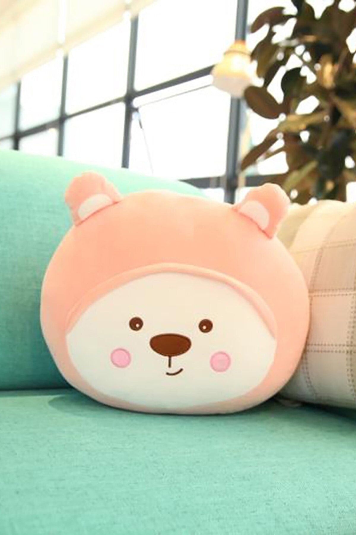 ARTDEM gift Cute Bear Sevimli Ayı Yastık Pembe