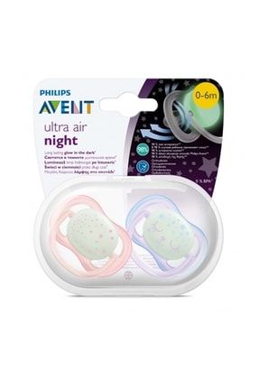 Philips Ultra Air Night Karanlıkta Parlar Gece Emziği 0-6 Ay Kız TYC00477992991