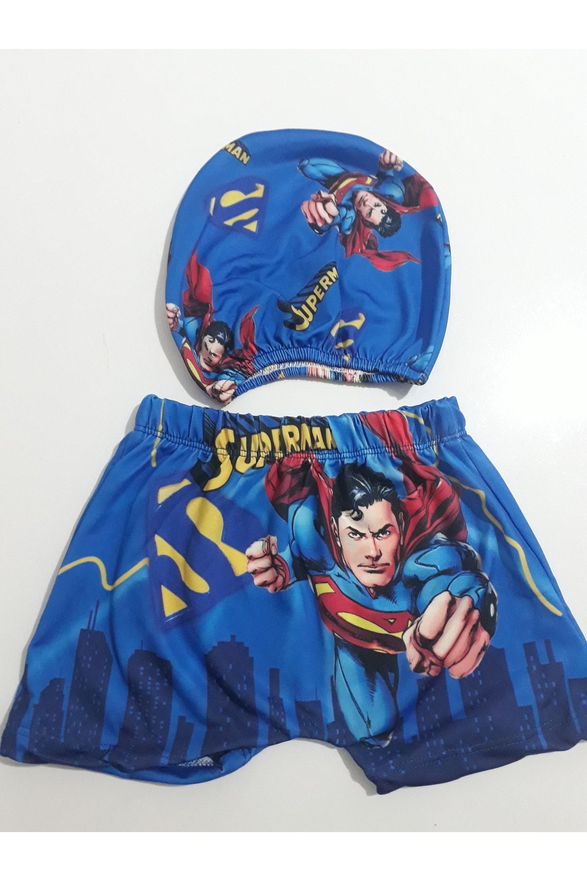 Mimika Bebe Superman Desenli Erkek Cocuk Mayosu Ve Bonesi Fiyati Yorumlari Trendyol
