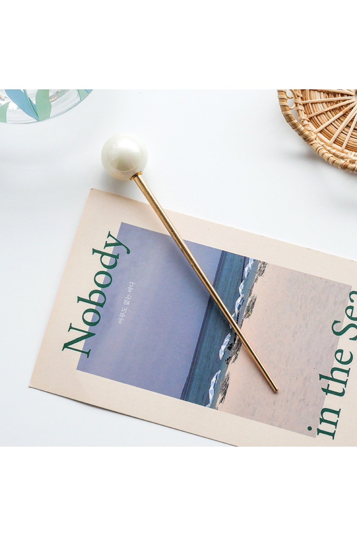 GÜLPEŞE 1 Adet Incili Kalem Toka Çubuk Toka Brand New Glpş-4540