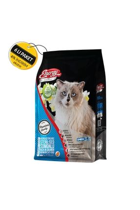 Cat Food Energy Somonlu Kısırlaştırılmış Kedi Maması 1 Kg Özel Koli 6 Adet PFE 36