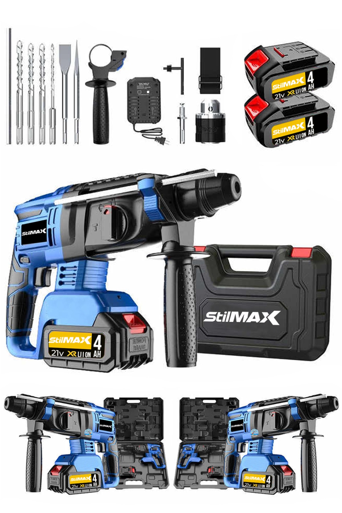 Skt214kd Cordless Crusher Drill 5j Crimea 21v 4ah Titanium Double Cordless Crusher Drill Hilti + Set