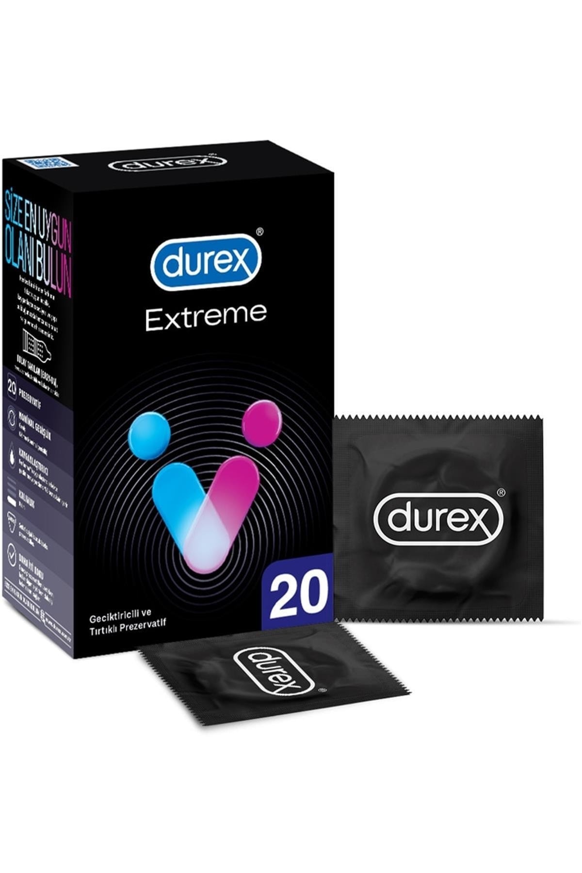 Extreme 20'li li Ve Tırtıklı Prezervatif