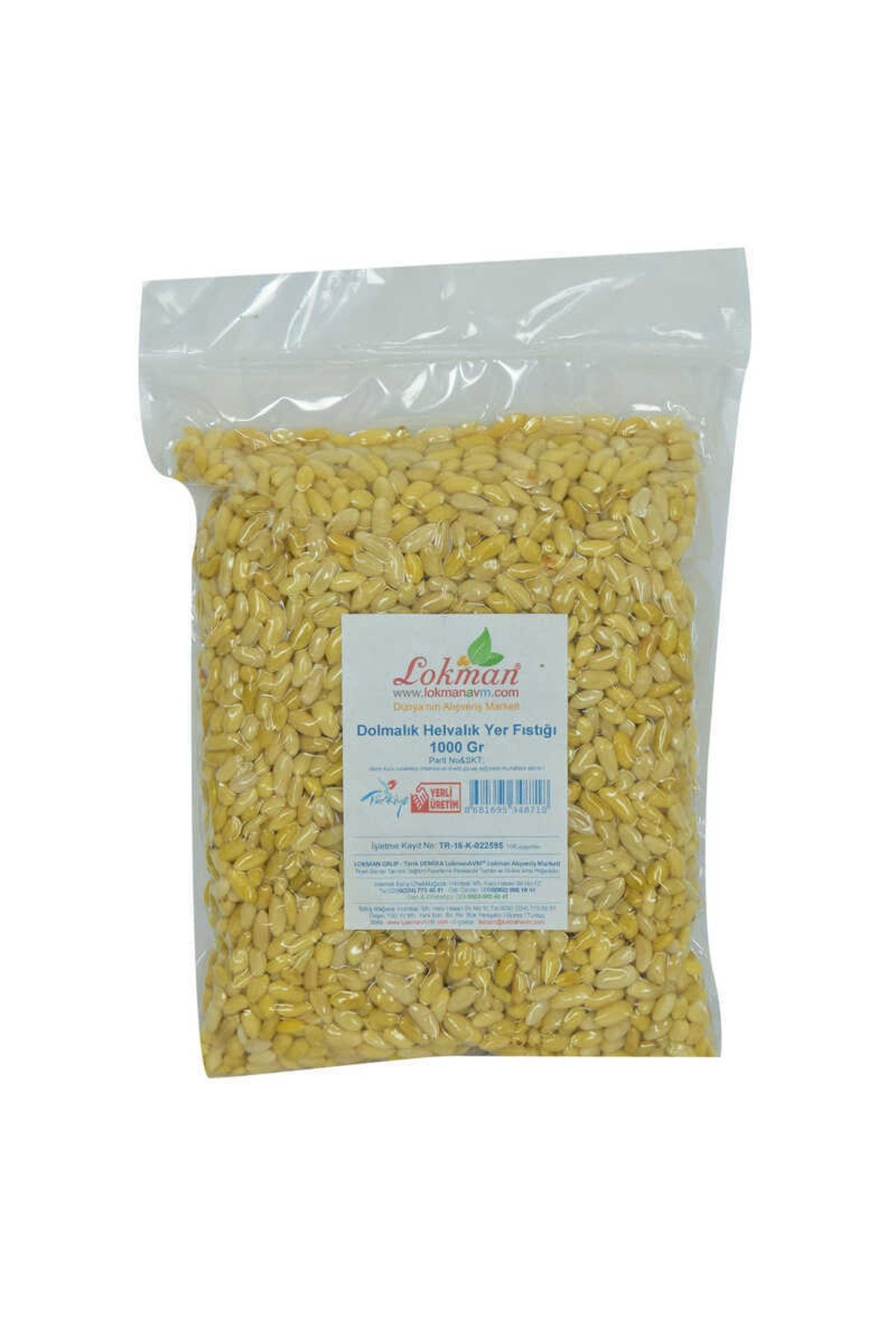 LokmanAVM Dolmalık Helvalık Yer Fıstığı 1000 Gr Paket