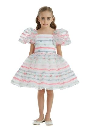 Kız Çocuk Kalpli Elbise 324901