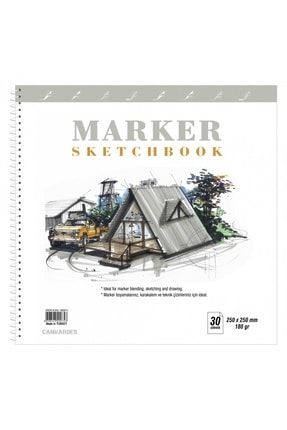 Marker Defteri Sketchbook 25x25 30 Yaprak copicmdsb25x25