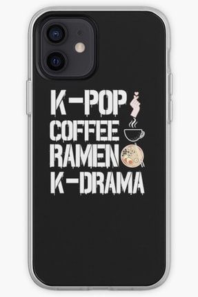 Iphone 12 Mini Telefon Kılıf Silikon K-pop Kahvesi Ramen K-drama Kore Müzik Kültürü 12MI1000036161