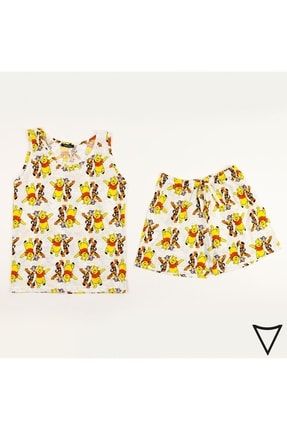 Wtp Baskılı Kadın Şortlu Pijama Takımı BMPT001