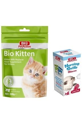 Bio Kitten Milk Yavru Kedi Süt Tozu 200gr + Biberon 100ml p028