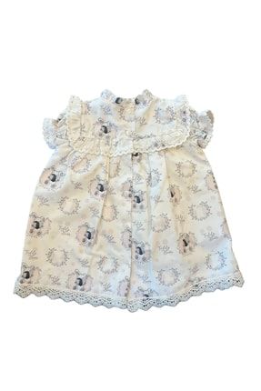 Kız Bebek Elbise Set 3 Parça LK 00042