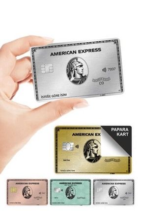 American Express Papara Kart Kaplama Sticker 4 Adet AE01