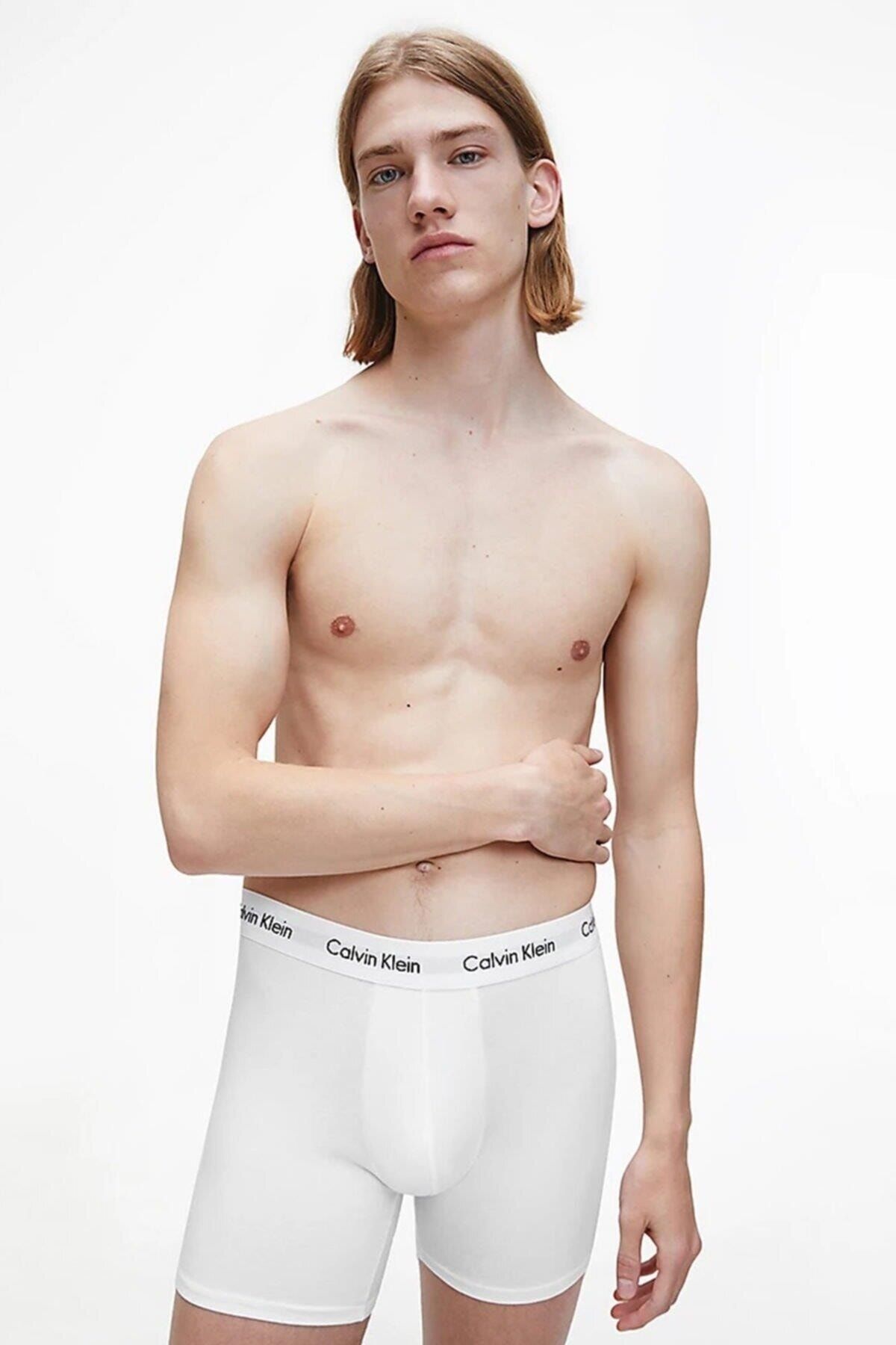 Calvin klein deals white boxer shorts