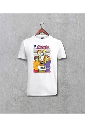 Scooby Doo Baskılı Özel Tasarım Beyaz Tişört 5152darr04509203