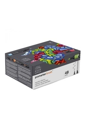 Winsor & Newton : Promarker Brush Karışık Masaüstü Standlı Set : 48 Renk LV-WN-0290080