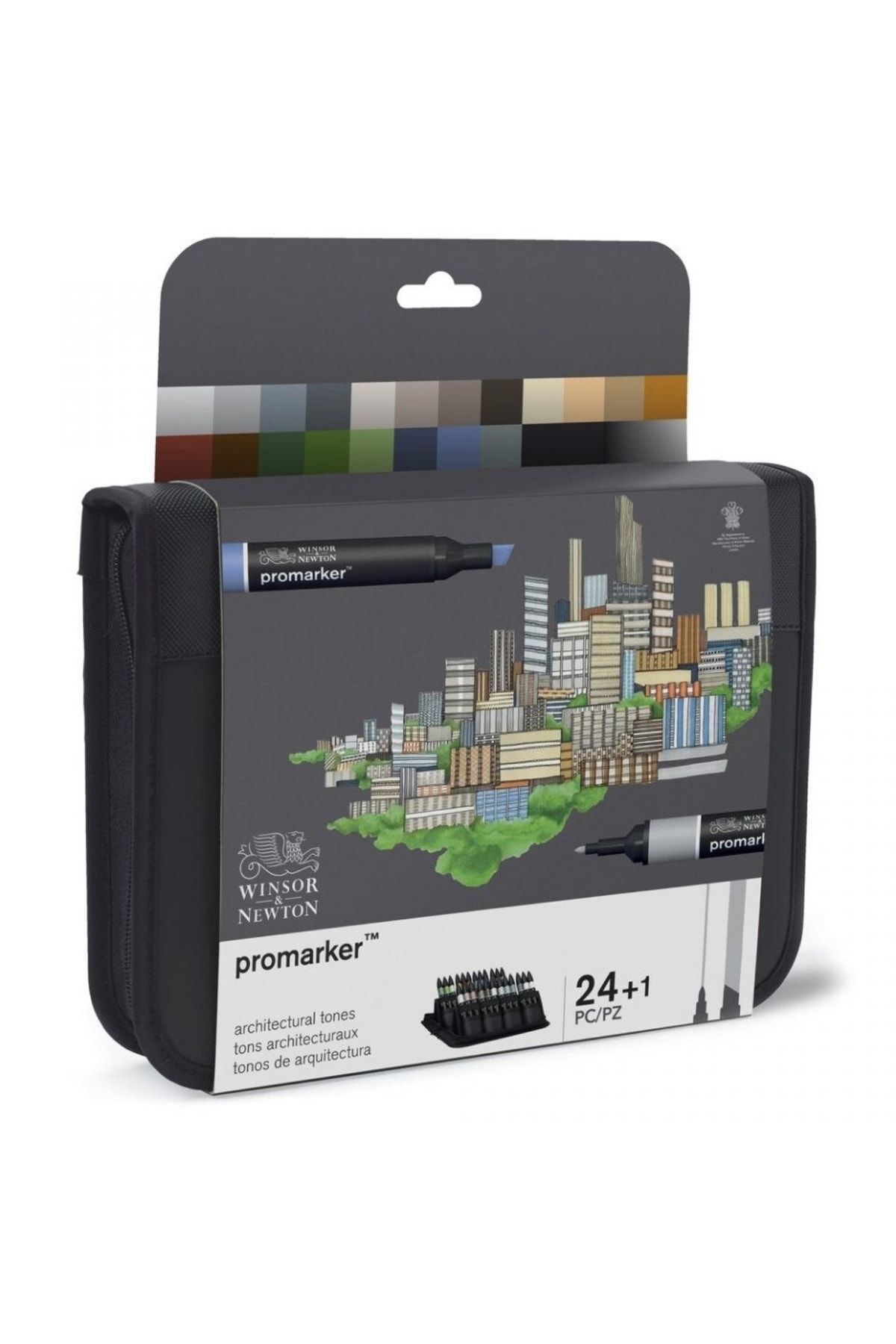 Winsor Newton-Promarker Architecture Shades Set with Bag: 24 Colors 2
