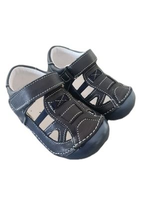 Lacivert Hakiki Deri Ortopedik Ilk Adım Kız Erkek Bebek Çocuk Ayakkabısı LNVR-DBKIDS-BJGRLAPE