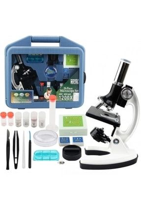 Mikroskop Taşınabilir Set 28 Parça Eğitim Mikroskop Kiti 300x 600x Ve 1200x Çocuklara TYC00511859785