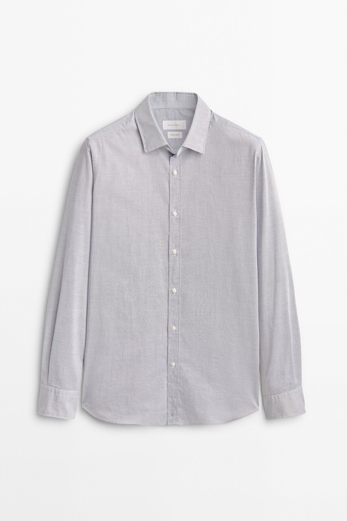 Slim Fit Kareli Dokulu Oxford Gömlek