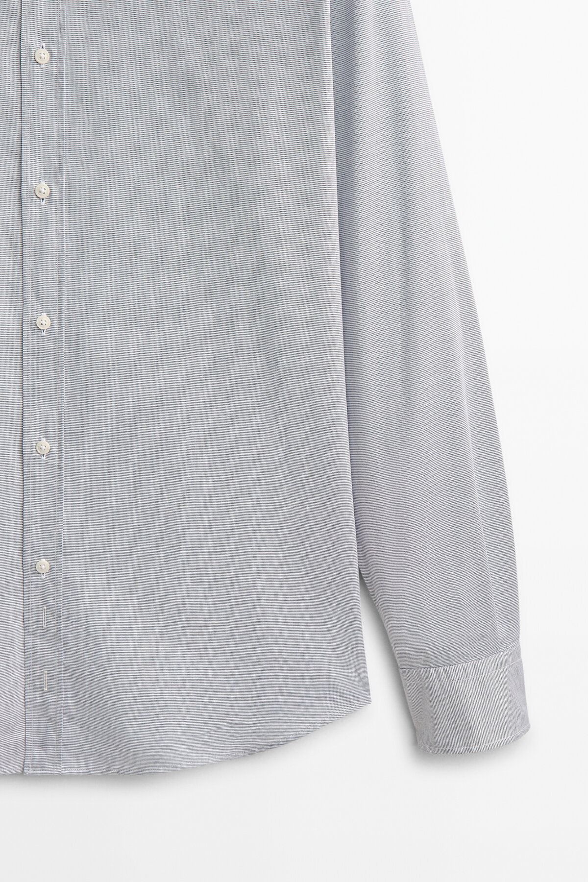 Slim Fit Kareli Dokulu Oxford Gömlek