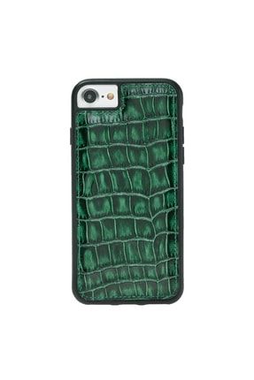 Iphone 6-7-8 Croco Green Leather Kılıf CRCO7-8GREEN