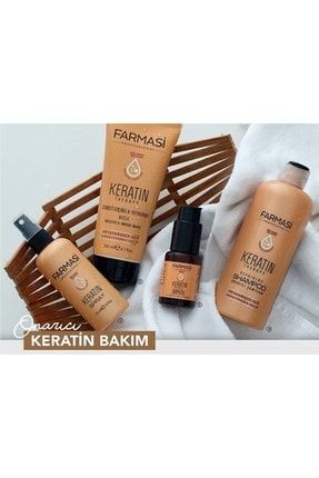 Keratin Theraphy 4'lü Onarıcı Saç Bakım Seti - Şampuan + Maske + Sprey + Serum FARMASİİ138
