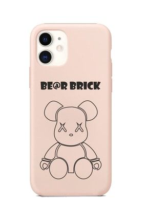 Iphone 11 Pembe Bear Brick Tasarımlı Lansman Kılıf IP11-L890