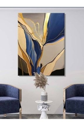 Dekoratif Gold Abstract Kanvas Tablo - Voov2195 VOOV2195