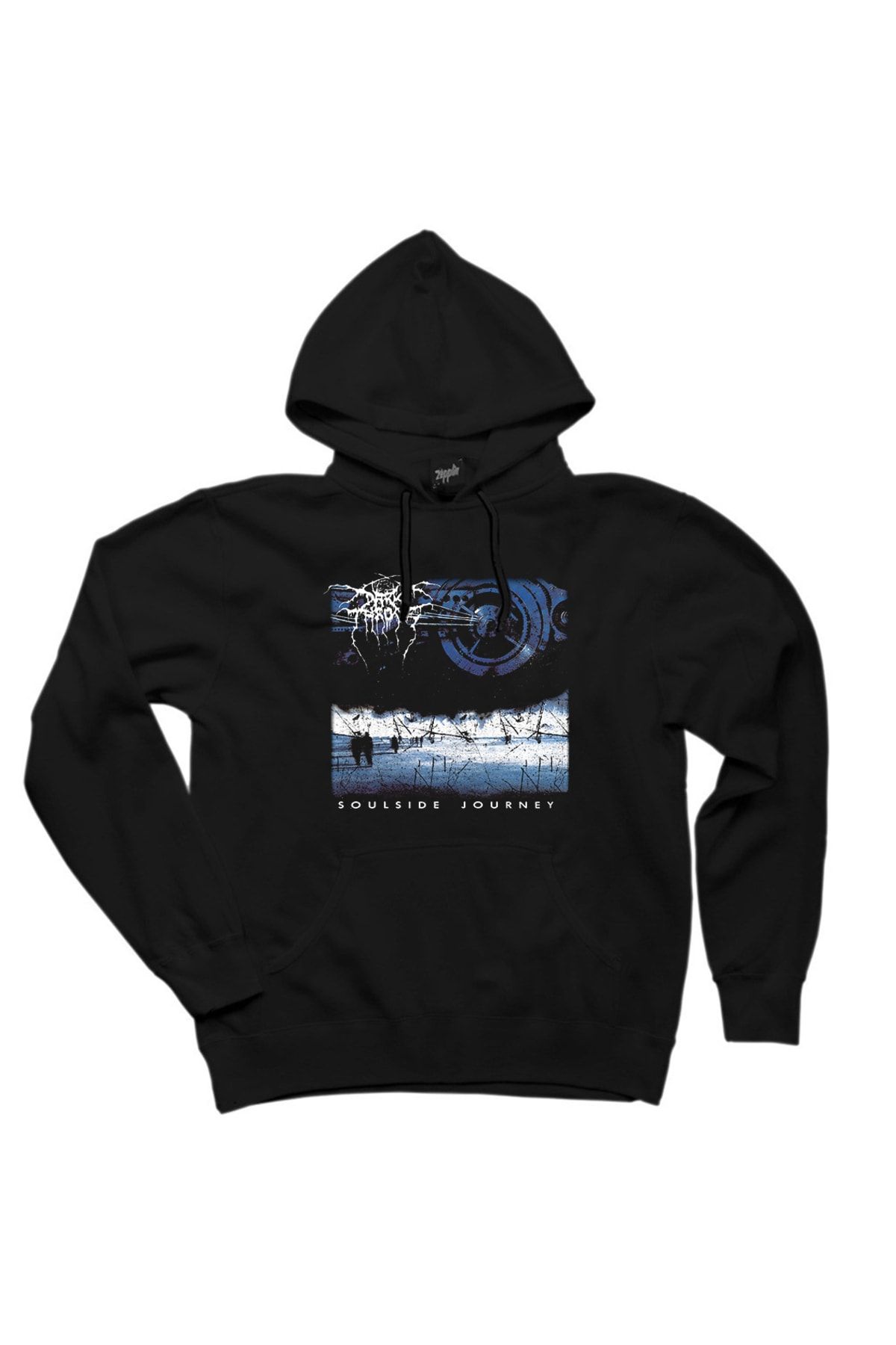 Z zepplin Darkthrone Soulside Journey Black Hooded Sweatshirt