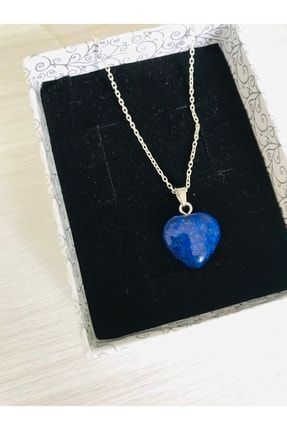 Gerçek Lapis Lazuli 925 Gümüş Kolye 0055856