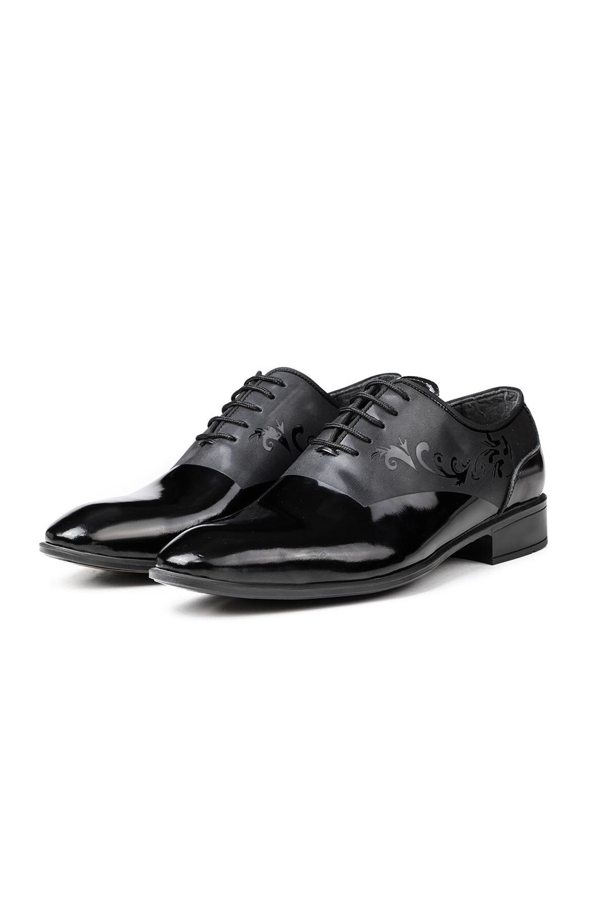Ducavelli Pantofi Clasici Pentru Bărbați Tuxedo Din Piele Naturală Negru Masculin - 41