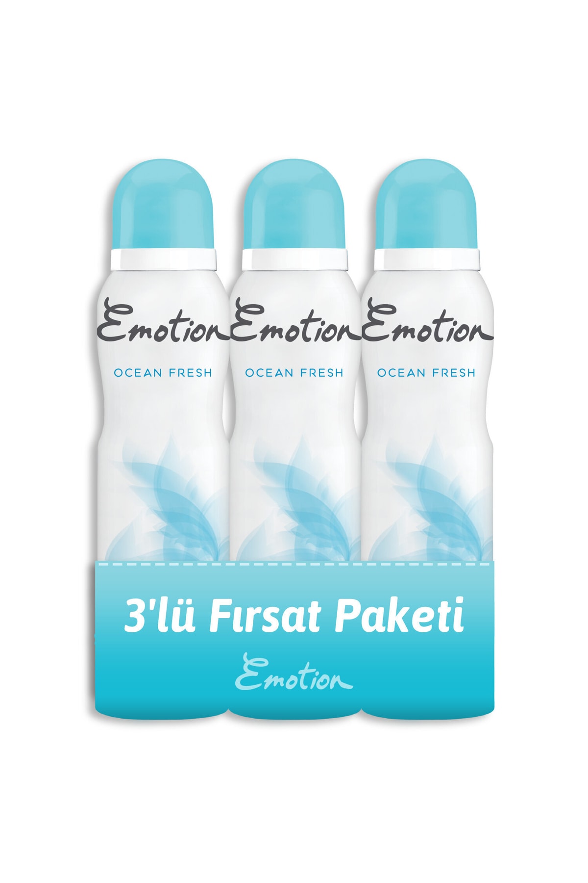 Emotion Ocean Fresh 3'lü Kadın Deodorant 150 ml x 3