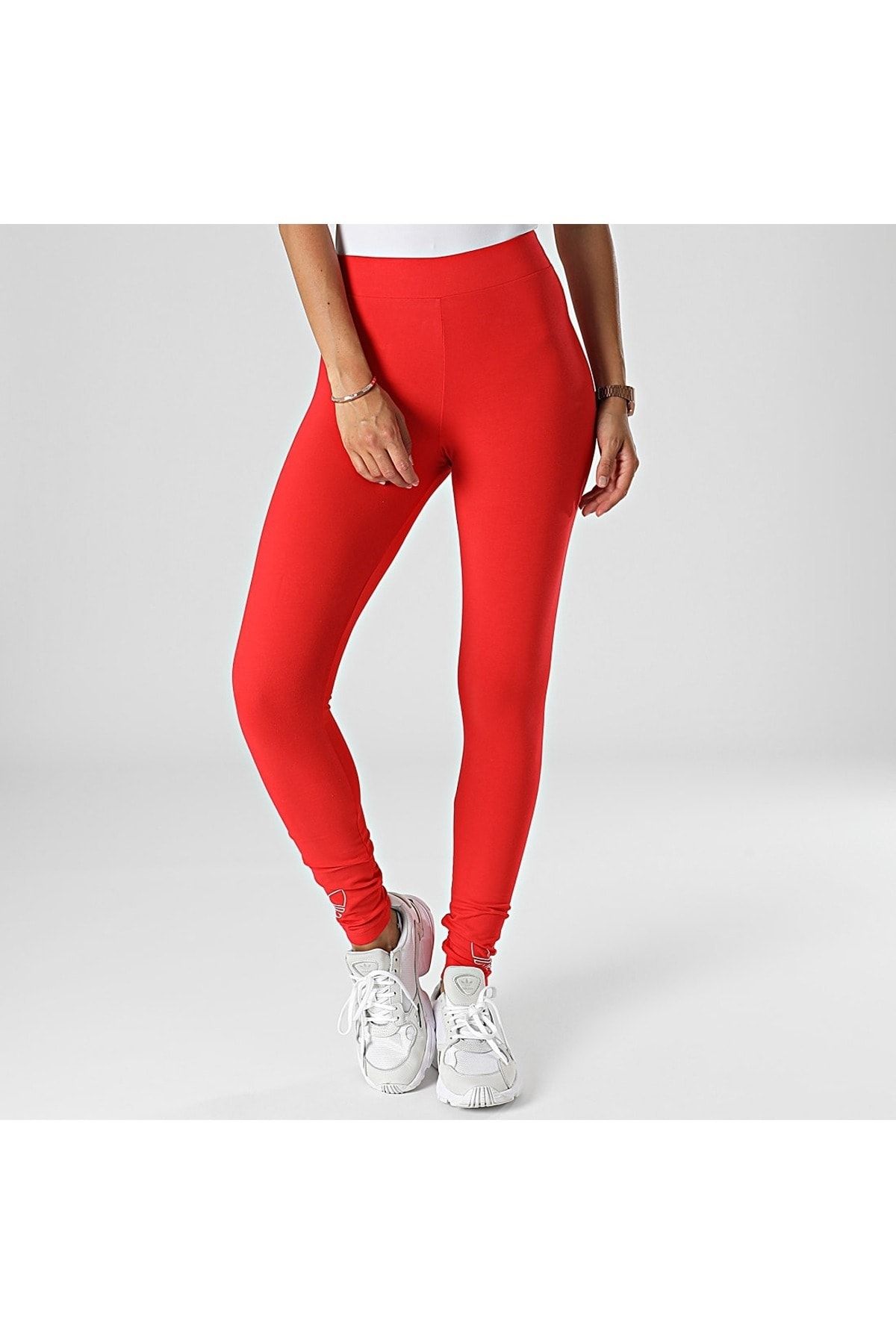 adidas Leggings - Red - High Waist - Trendyol