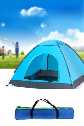 6 Kişilik (250-220-150 CM) Aile Kamp Çadırı Renkli Dayanıklı Su Geçirmez Sineklikli Kolay Kurulum MANUEL6