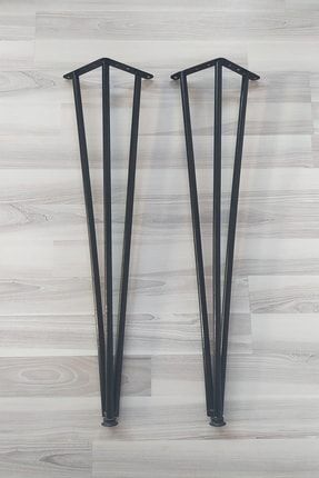 Dresuar Profil Boru Ayak Siyah 88cm (2 ADET) AYK-SYH-88