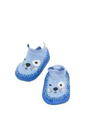 Erkek Bebek Mavi Eric 3'lü Havlu Soket Çorap K47002