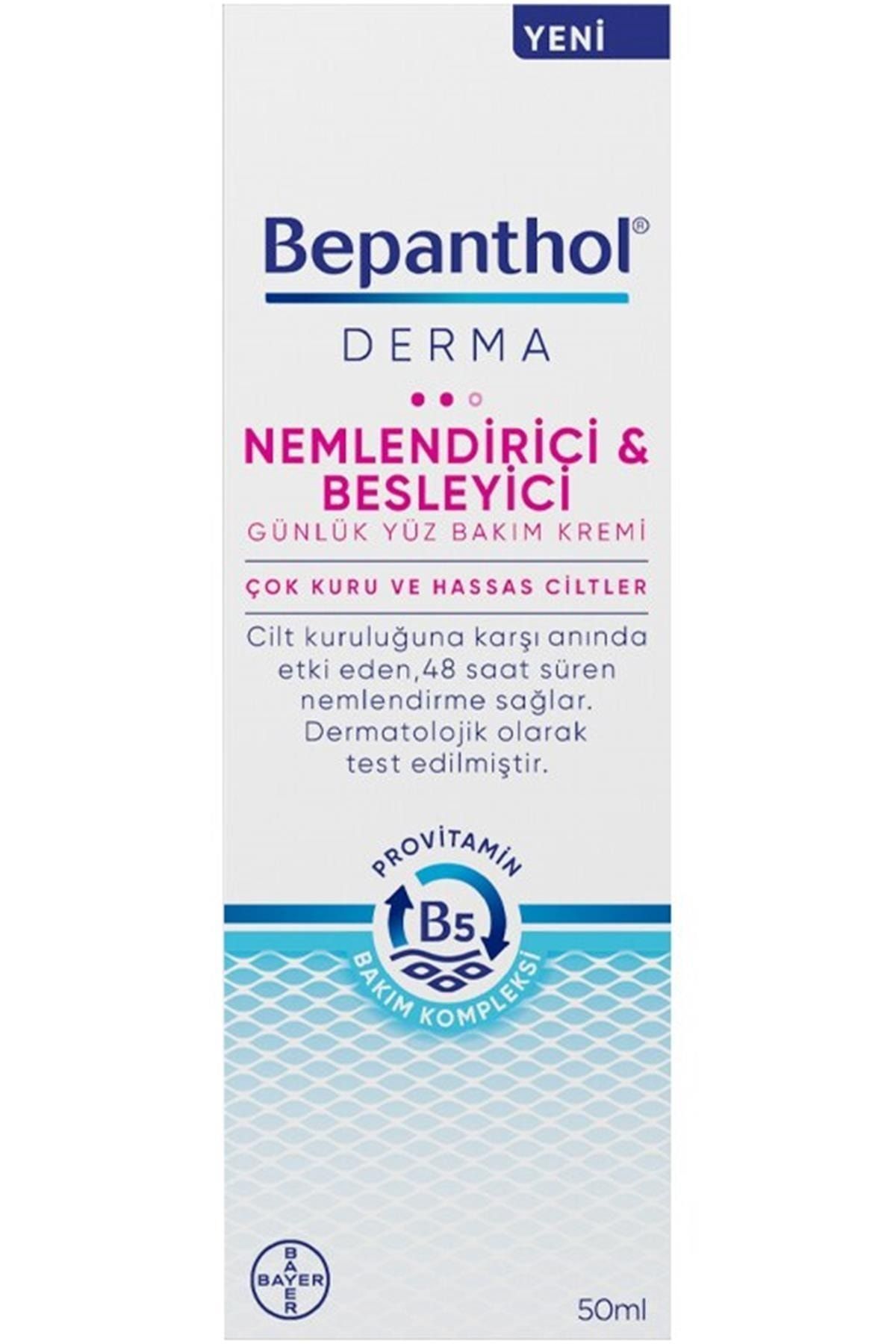 کرم صورت مرطوب کننده DERMA و تغذیه روزانه 50 میل فشرده Bepanthol