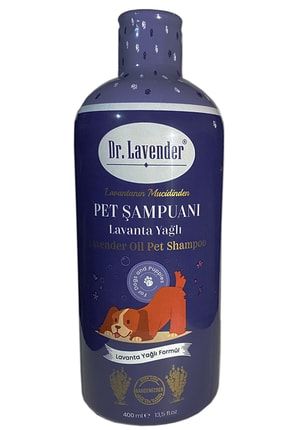 Saf Lavanta Yağlı Pet Şampuanı 400 Ml Koku Giderici Tüy Dökme Önleyici Köpek Şampuanı 8682689672030