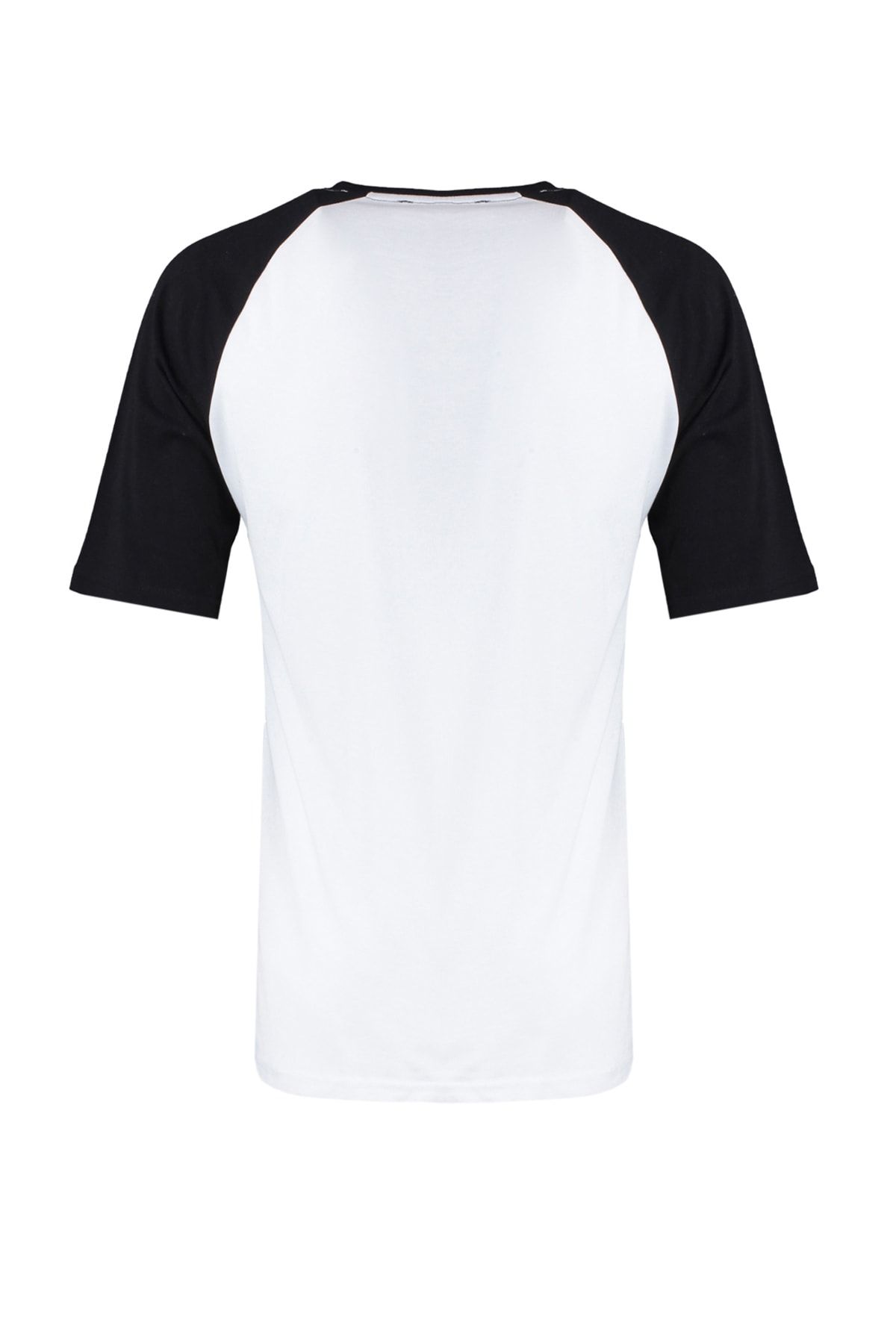 Black and white store raglan