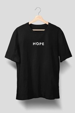 Unisex Siyah Hope Baskili Oversize Tshirt Basilio-hope