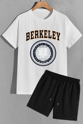 Unisex Berkeley Şort T-shirt Eşofman Takımı TSH-BERKELEY-SHRT-DÜZ