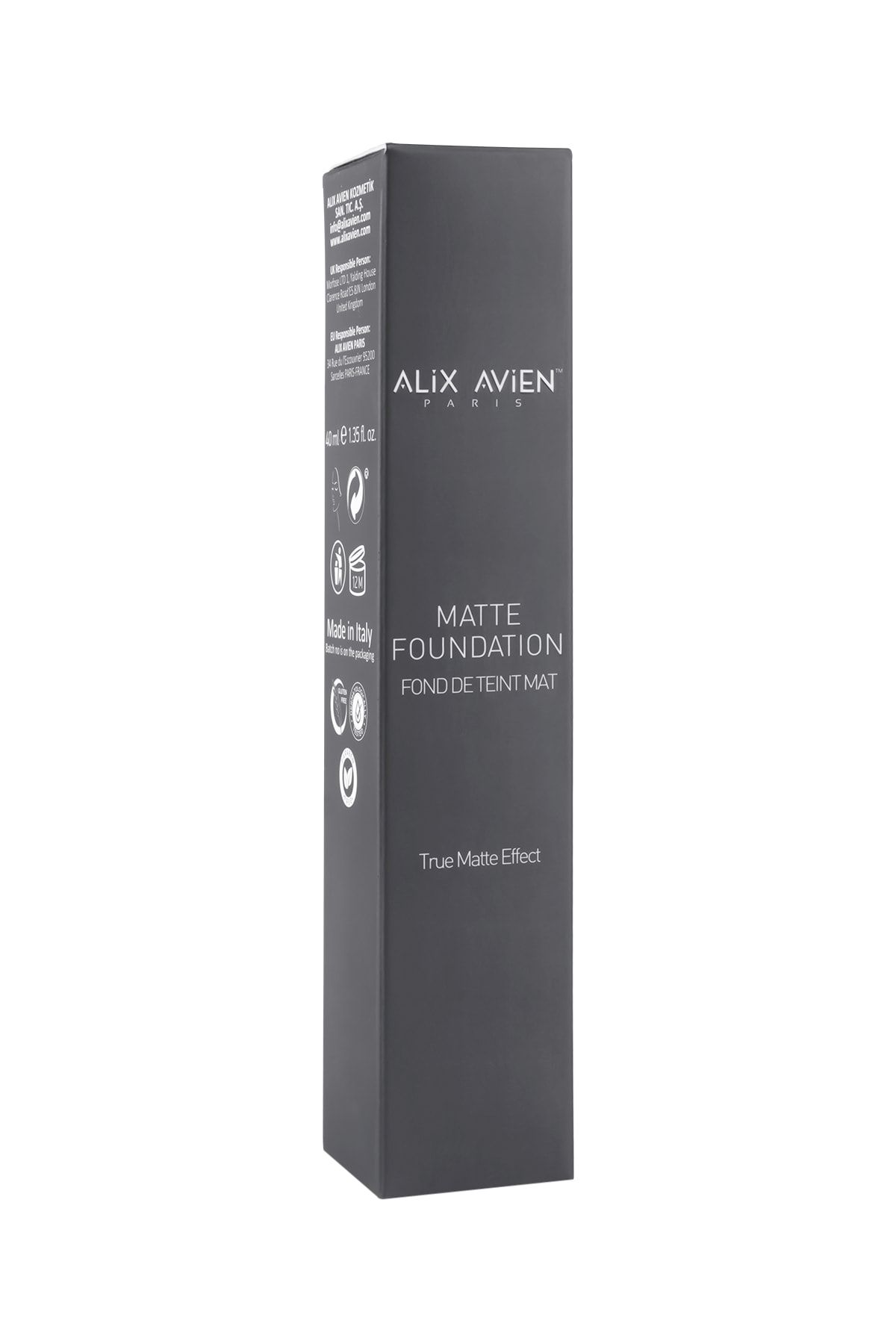 Alix Avien پودر پایه مات ۴۰۶ رنگ هلویی روشن با پوشش بالا و اثر ماندگار طولانی