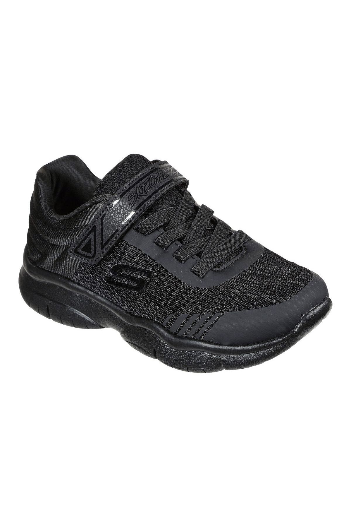 Girls black store skechers