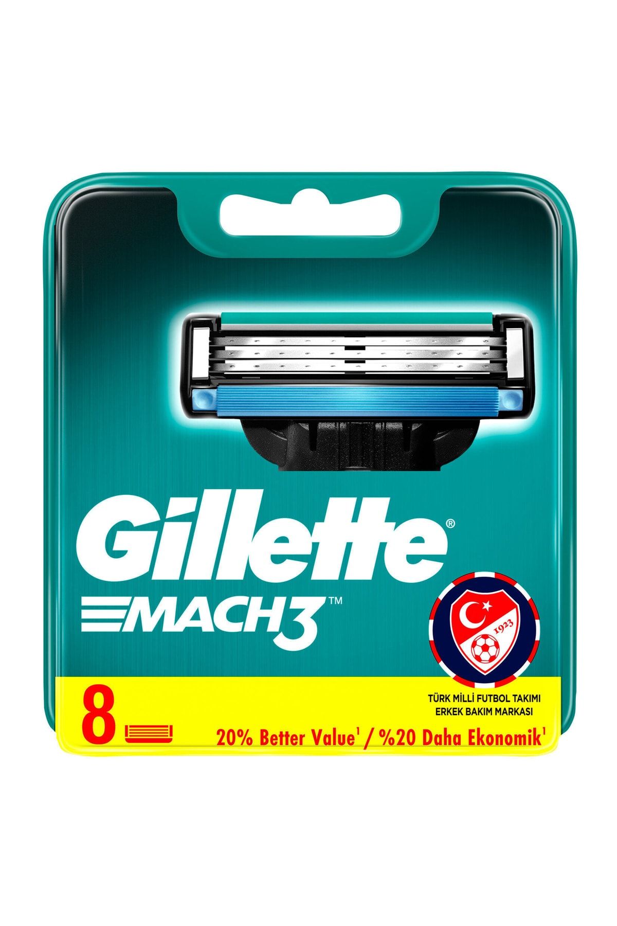 Gillette Mach3 Yedek Tıraş Bıçağı 8'li