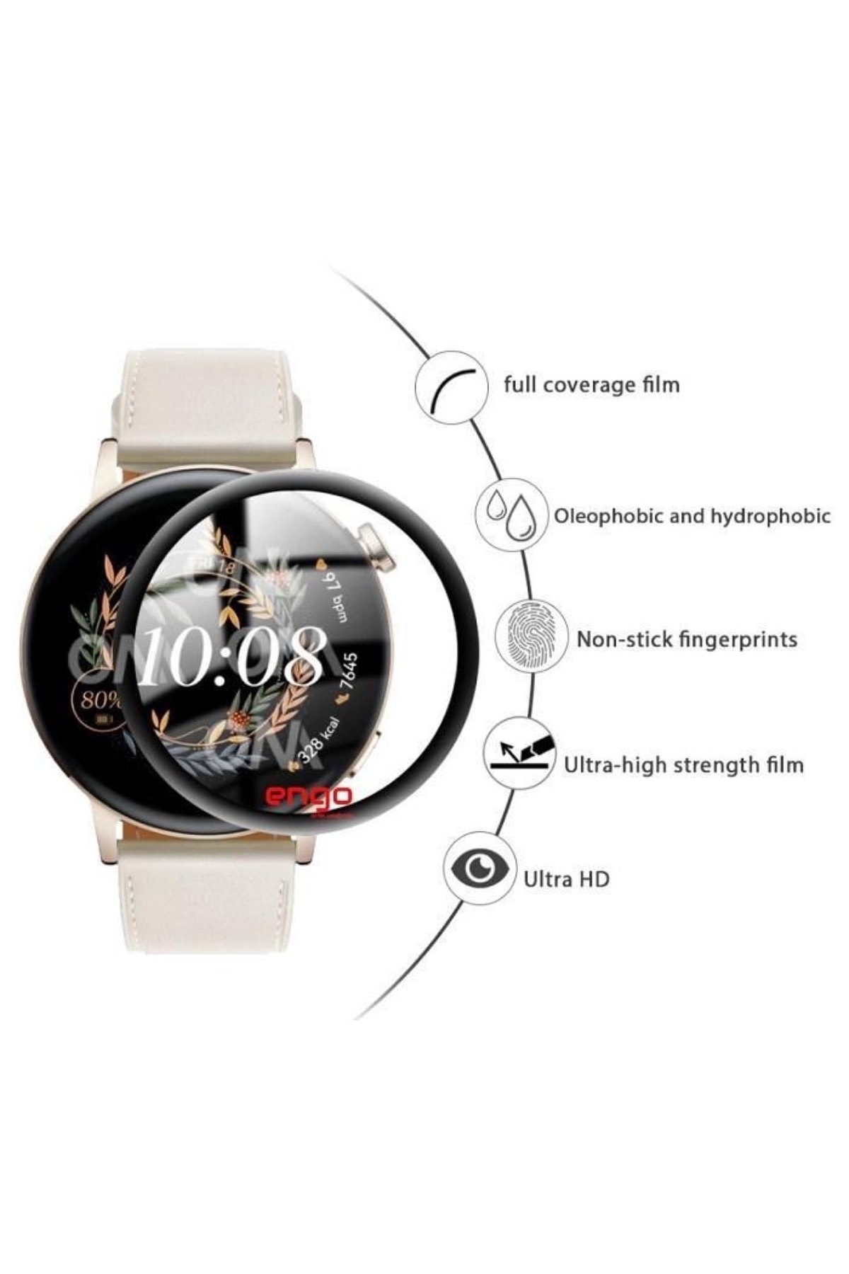 Huawei Watch Gt 3 42mm Elegant Ekran Koruyucu Nano Esnek Seramik 2