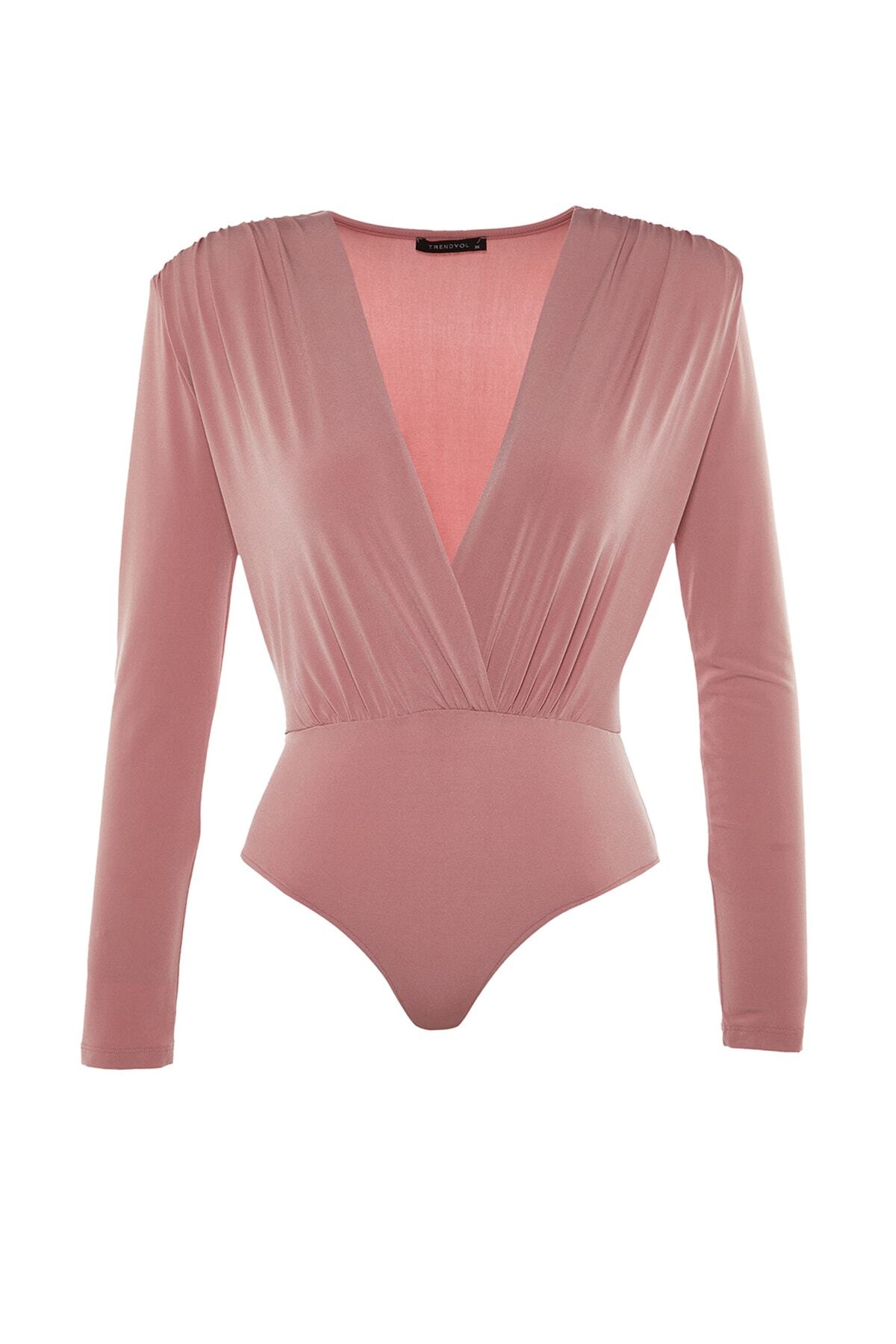Trendyol Collection-Gul Kurusu Двобортний комір Orme Body TPRAW22BD0161 6