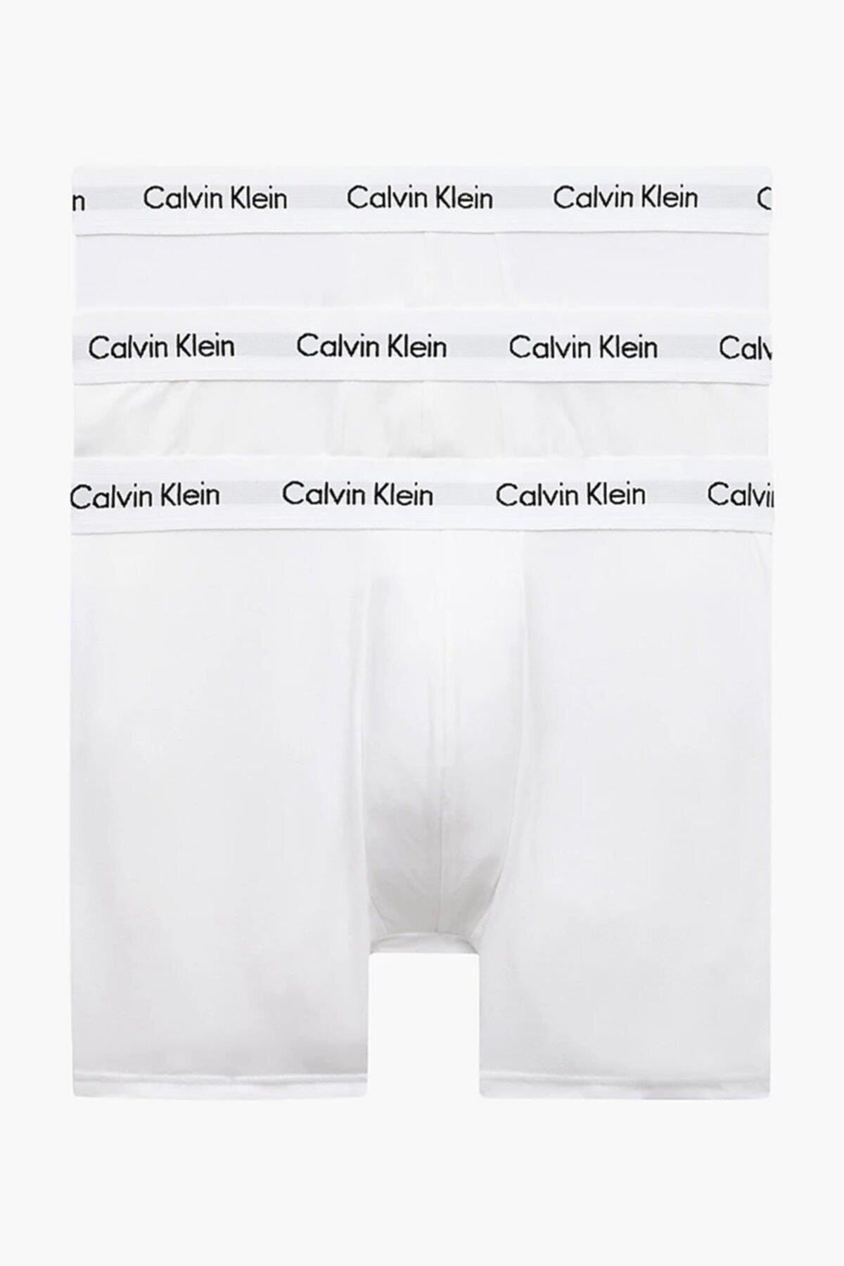 Calvin Klein Boxer Shorts White Trendyol