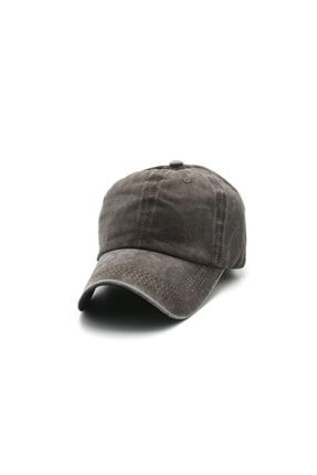Düz Eskitme Unısex Kot Şapka PS0005