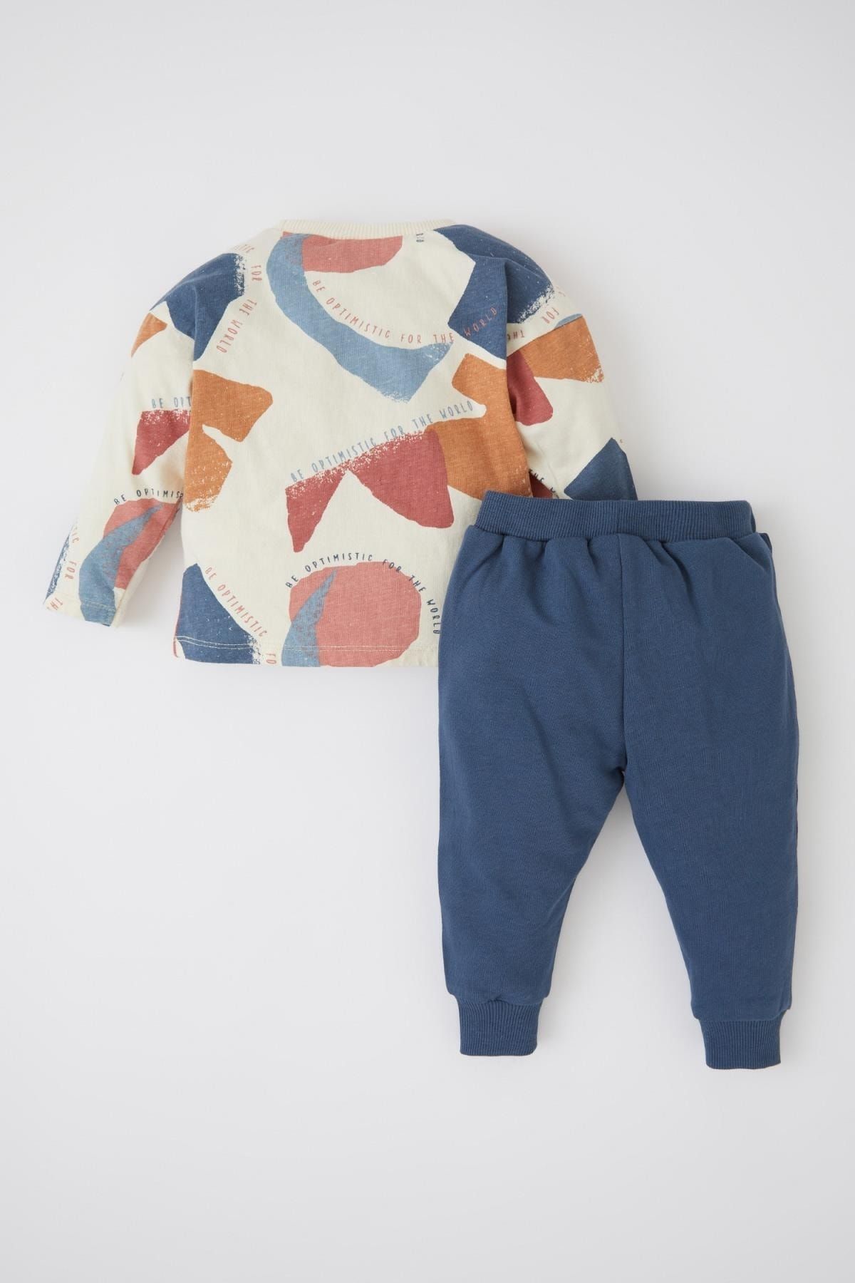 Erkek Bebek Regular Fit Bisiklet Yaka Sweatshirt Eşofman Alt Takım